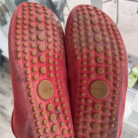 Gucci Moccasins Size 11 Red - Picture 5 of 9